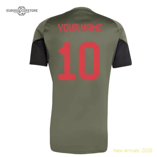 2025-2026 Bayern Munich Eu Training Shirt (base Green) (your Name)