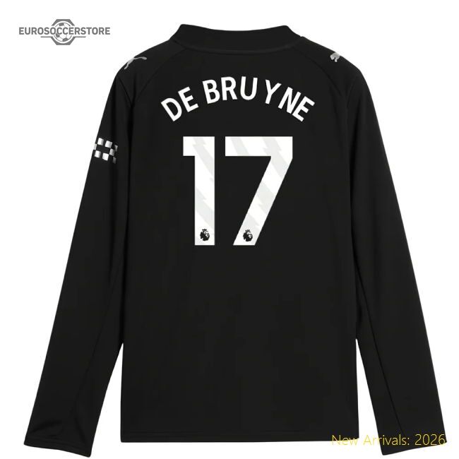 Premier League Team De Bruyne Premium Away Jersey Top Smart Fabric
