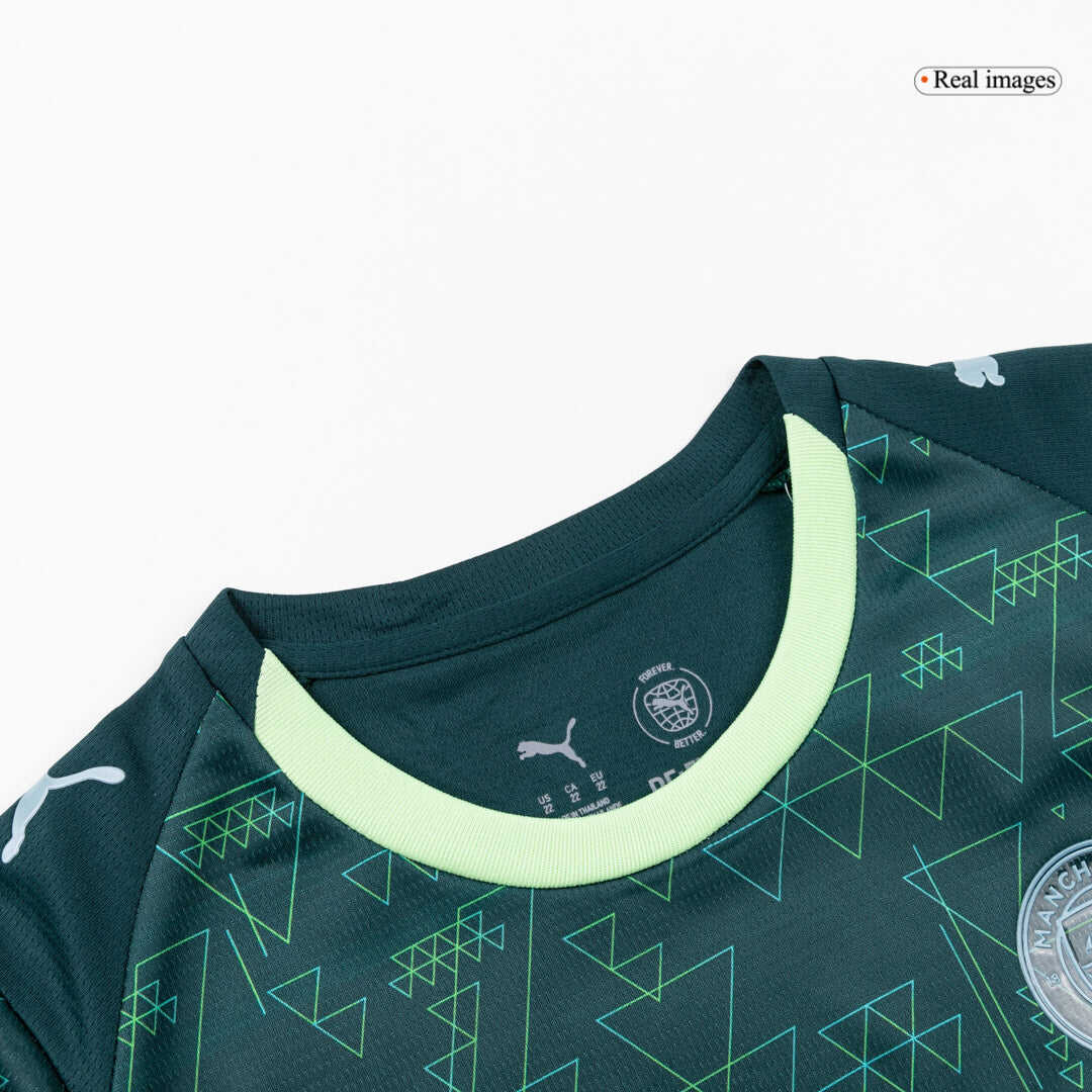 Manchester City Fourth Away Kids Soccer Jerseys Kit 2025/26