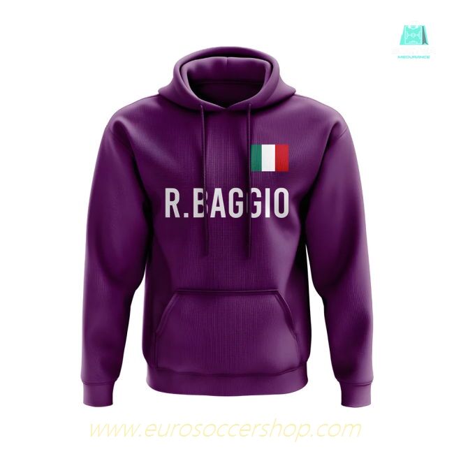 Roberto Baggio Fiorentina Name Hoody (Purple)