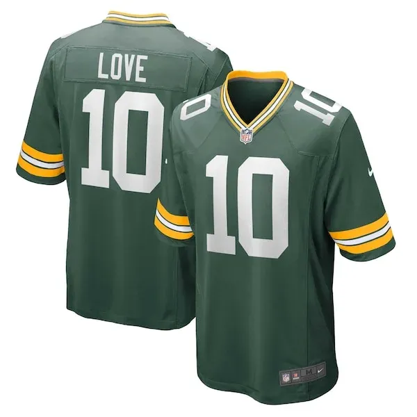 Performance Green Bay Packers Game Jersey - Premium Green NFL Fan J...