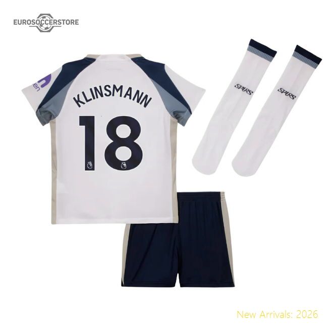 Premium 2025-2026 Tottenham Home Little Kids Mini Kit (klinsmann 18