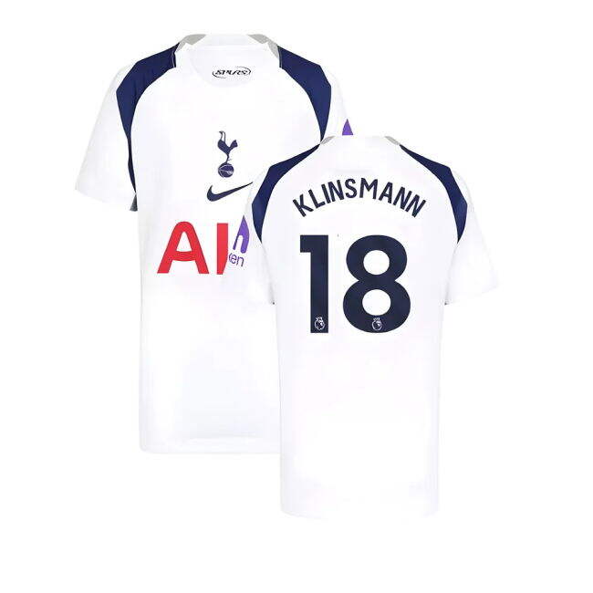 2025-2026 Tottenham Hotspur Home Shirt (Kids) (Klinsmann 18) - high...