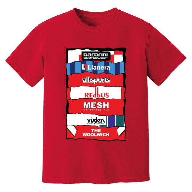Charlton Sponsor History T-Shirt (Red)