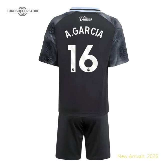 Authentic 2025-2026 Aston Villa Away Mini Kit (a.garcia 16) - Premium