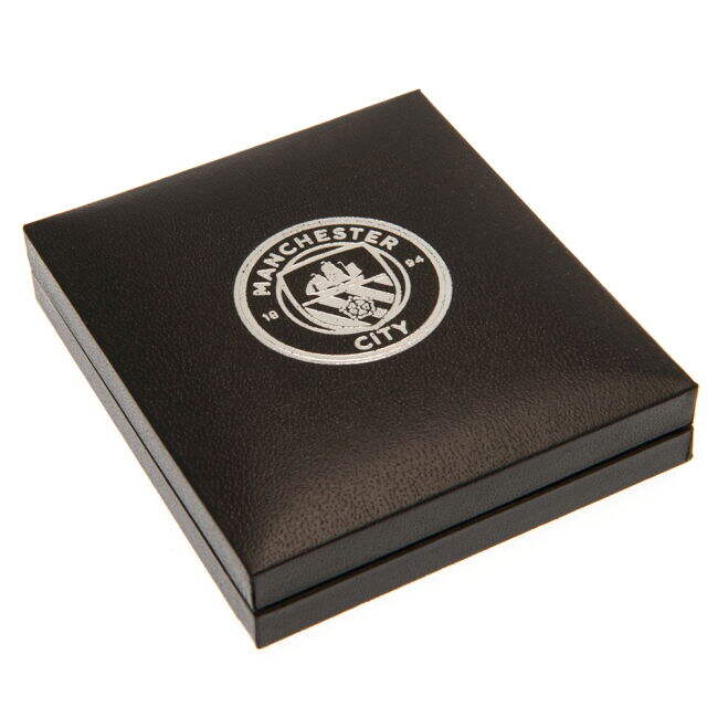 Adult Manchester City FC Silver Plated Boxed Pendant