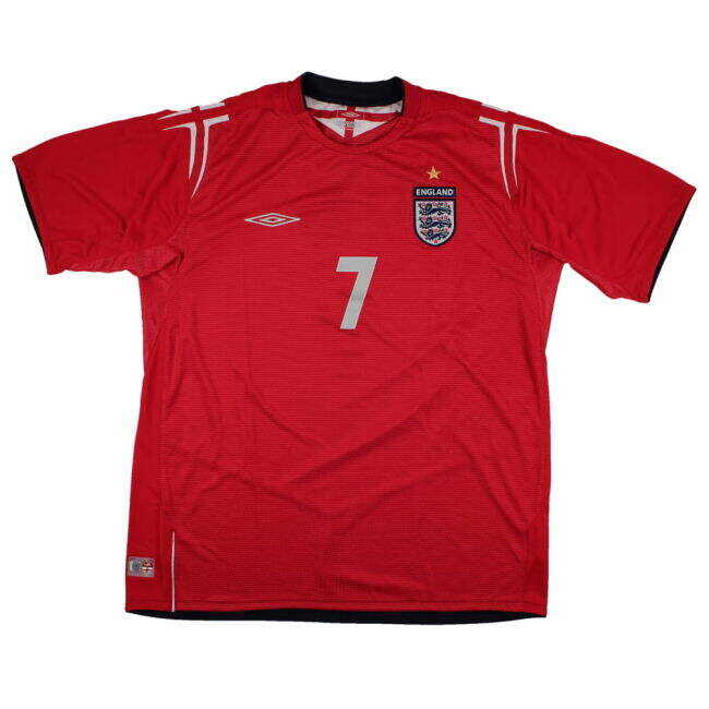 Advantages England 2004-06 Away Shirt (XL) Beckham #7 (Excellent) Cute