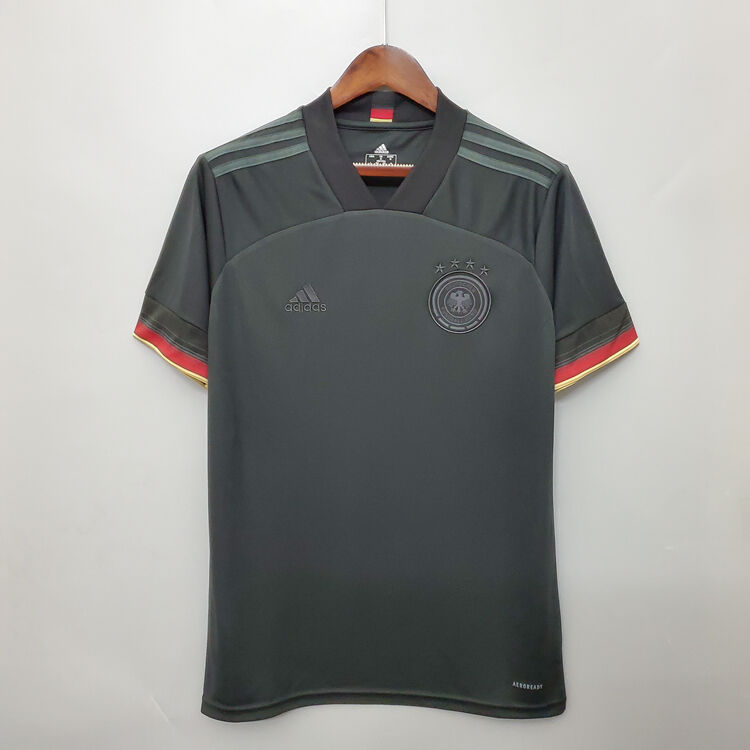 Euro 2020 Germany Away Black Soccer Jersey Football Shirt - Official