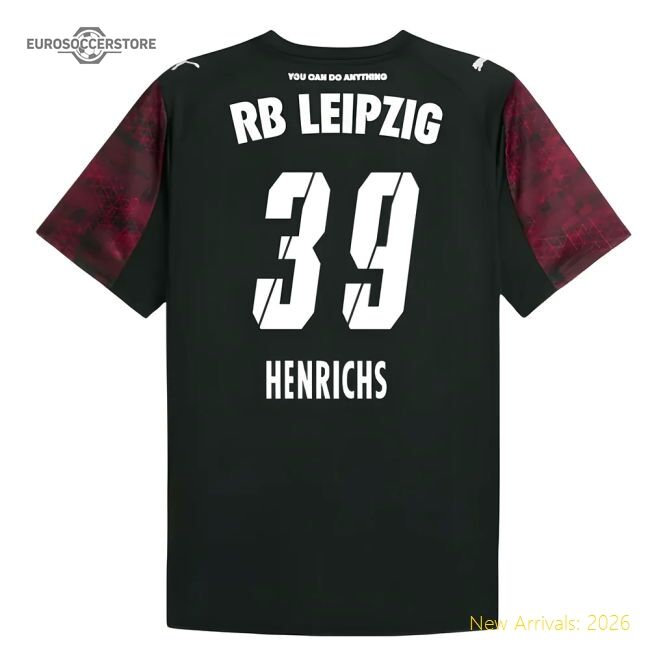 Premium 2025-2026 Red Bull Leipzig Third Shirt (henrichs 39)