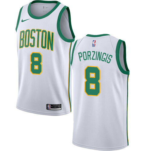 Authentic Celtics Kristaps Porzingis #8 2018 City Swingman NBA Jersey