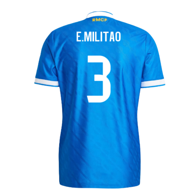 2025-2026 Real Madrid Auth Third Shirt (E.Militao 3) - Supporter Es...