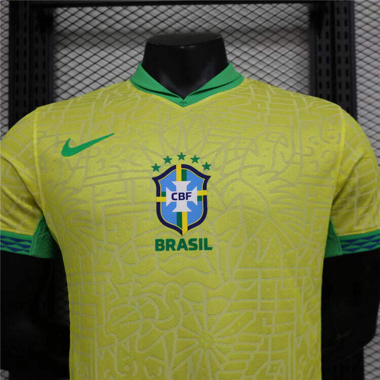 BRAZIL COPA AMERICA 2024 HOME SHIRT AUTHENTIC VERSION - Official