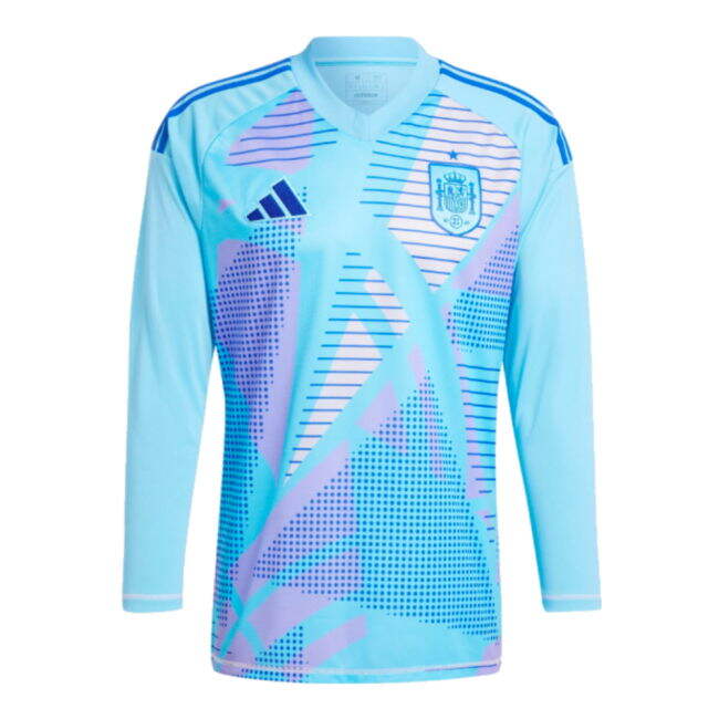 2024-2025 Spain Home LS Goalkeeper Shirt (Semi Blue) (Unai Simon 23)