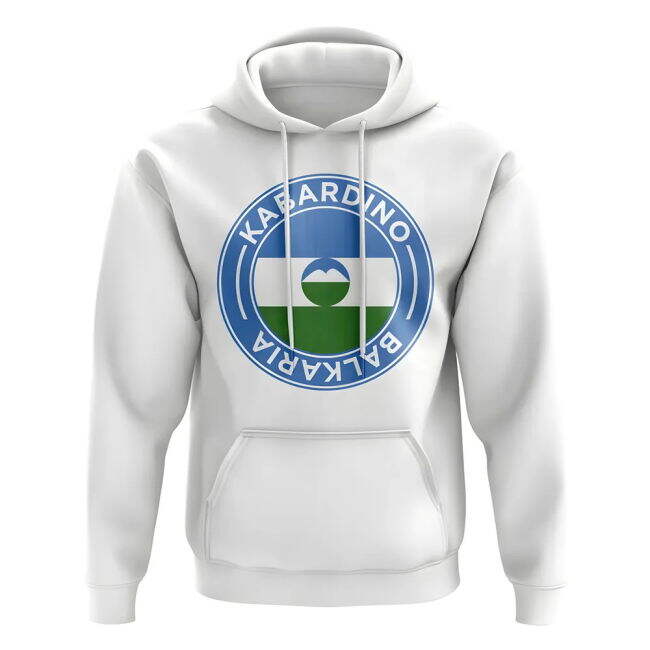 Kabardino-Balkaria Football Badge Hoodie (White) Netherlands