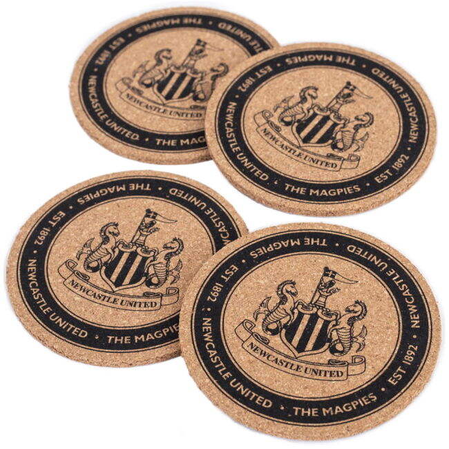 Adult Newcastle United FC 4pk Coaster Set
