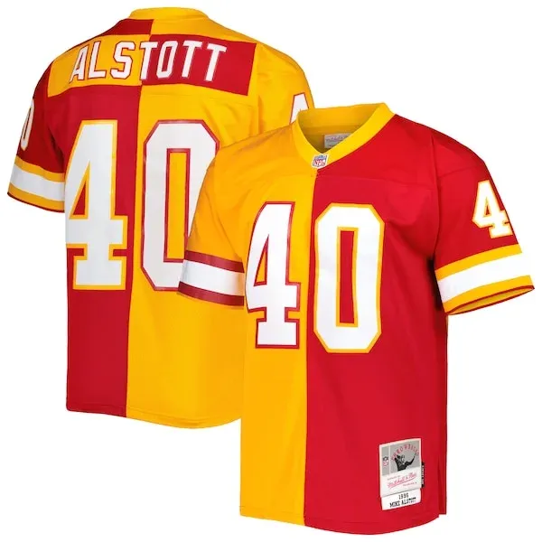 None Mike Alstott Replica Jersey - Orange | NFL Player Jersey