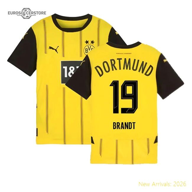 Luxury 2024-2025 Borussia Dortmund Home Shirt (kids) (brandt 19)