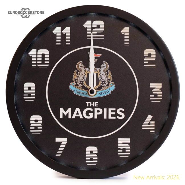 Premium-grade Newcastle United Fc Led Magpies Wall Clock