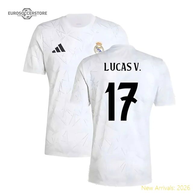 2024-2025 Real Madrid Pre-match Shirt (white) (lucas V 17)