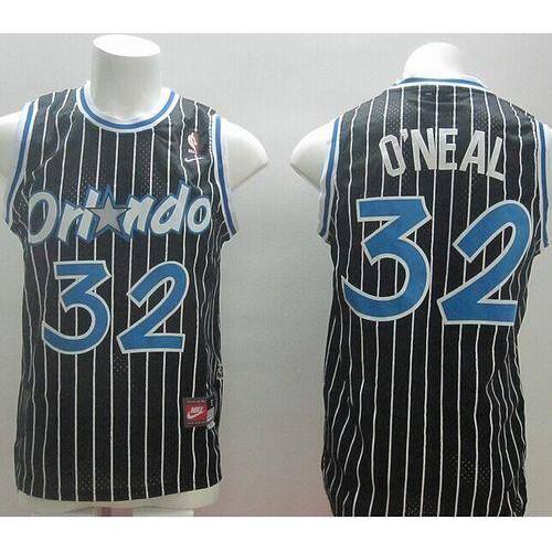 Orlando Magic #32 Shaquille ONeal Black Nike Throwback Stitched Youth NBA Jersey Youth