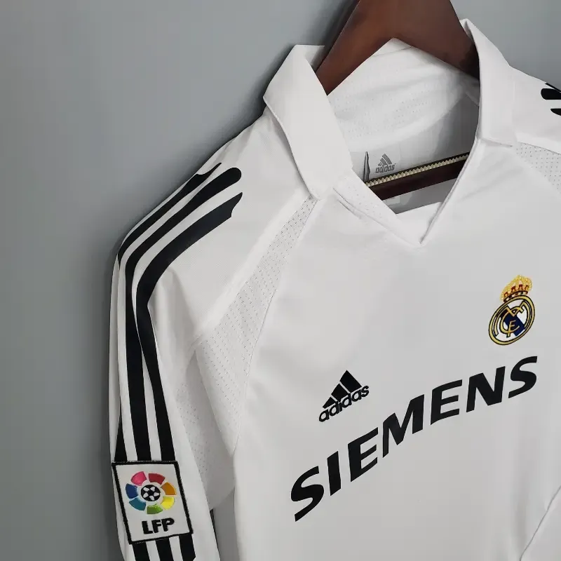 2005-2006 Long Sleeve Real Madrid Jersey retro kit