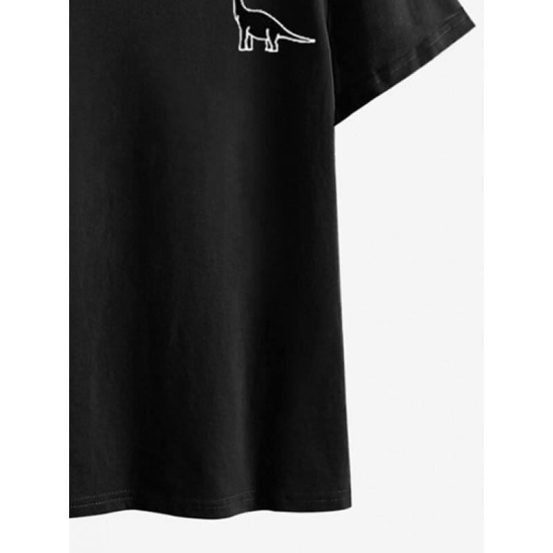 Dinosaur Print Short Sleeve T Shirt EL3434