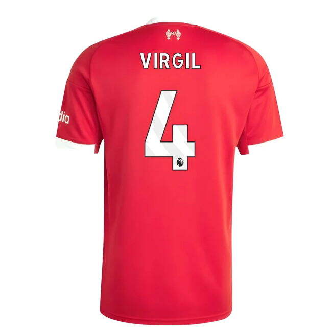 Proud Liverpool Liverpool Home Shirt Virgil #4 Official Licensed F...