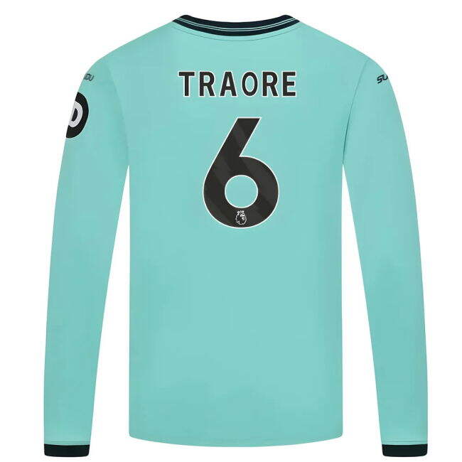 Kids Traore 6 Wolves Football Club Contemporary Away Game Jersey