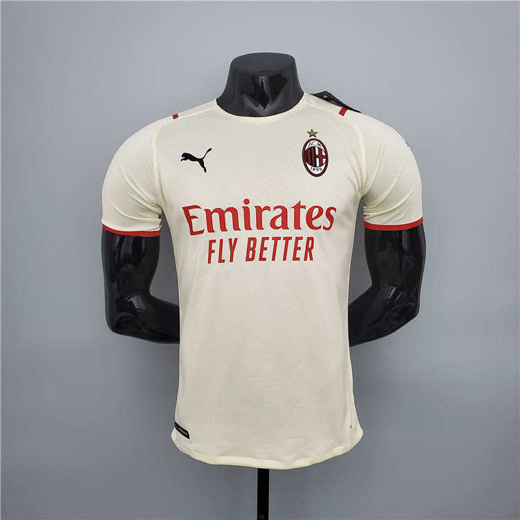 AC Milan 21-22 Away Yellow Soccer Jersey Football Shirt Player