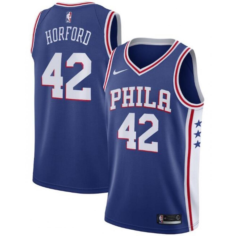 Performance Limited Edition Men's Sixers #42 Al None Basketball Jersey