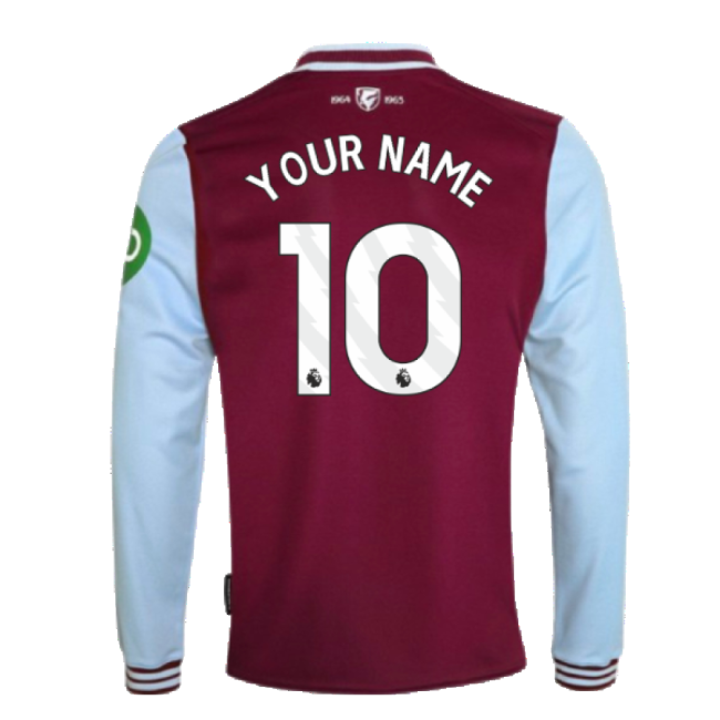 Modern West Ham 2024-2025 West Ham Long Sleeve Home Shirt (Kids) (Y...