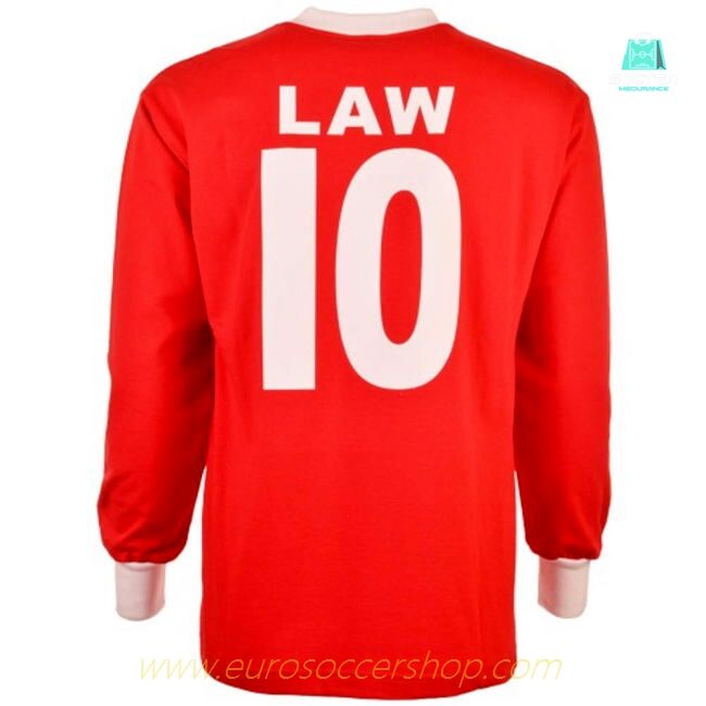 Manchester Reds 1963 FA Cup Dennis Law 10 Retro Football Shirt