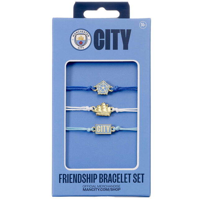 match worn Manchester City FC Friendship Bracelet Set