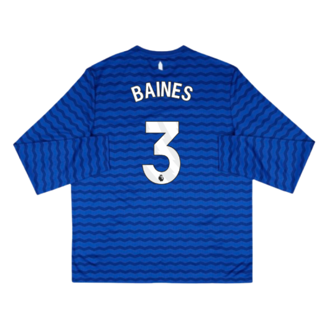 2025-2026 Everton Home Long Sleeve Shirt (Baines 3)