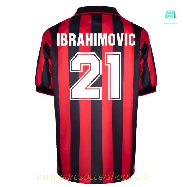 AC Milan 1996 Home Retro Shirt (Ibrahimovic 21)