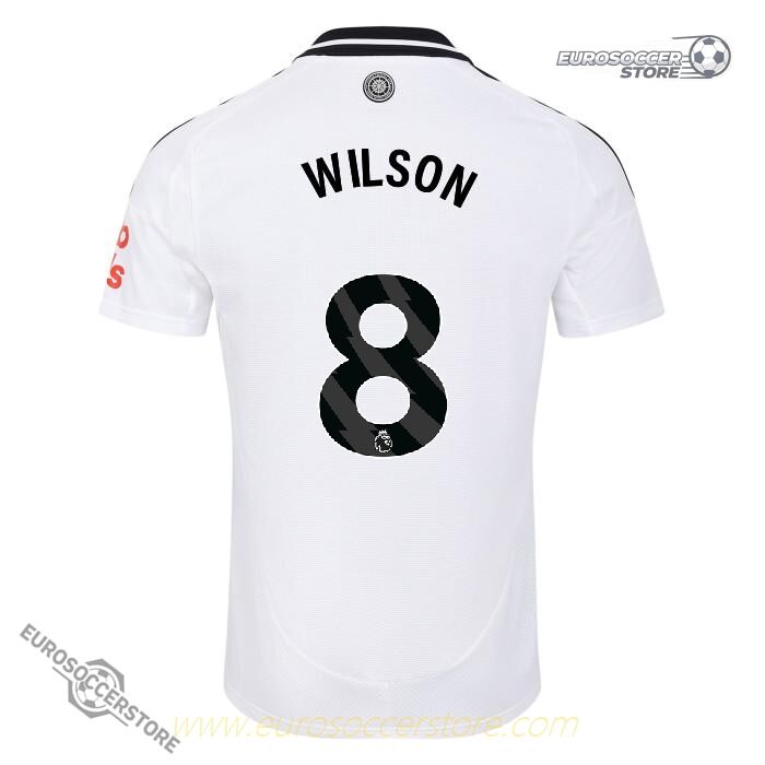 24-25 Season Fulham Home Football Jersey with WILSON 8 Printing