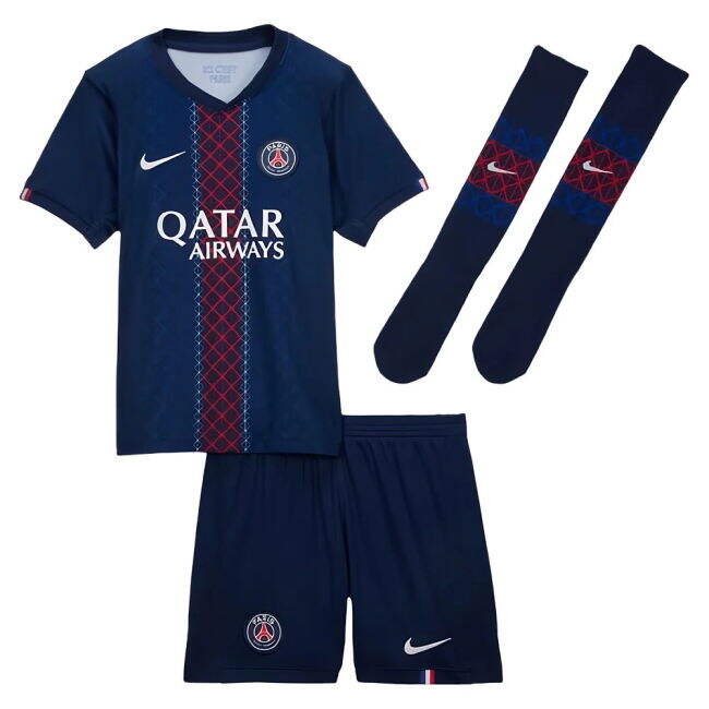 PSG 2025 Home Kit - official sleek performance Jersey - Kids (Your