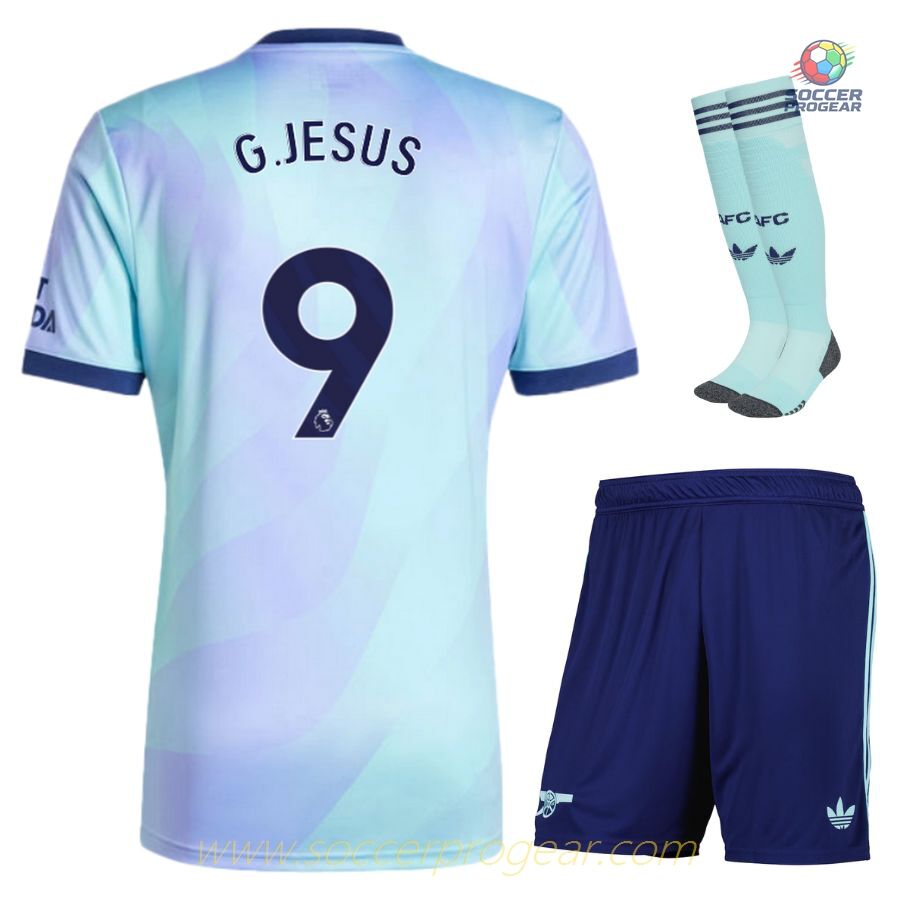 Arsenal 2024/25 Collection Jesus Third Child Kit Football Jersey