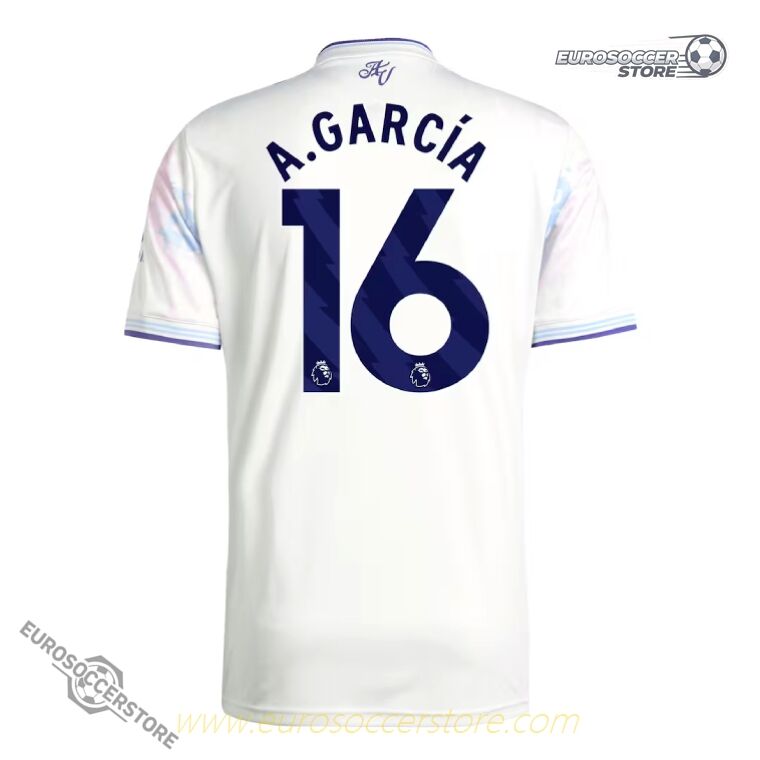 Aston Villa 25-26 Season Third Kit A.GARCÍA #16 Jersey