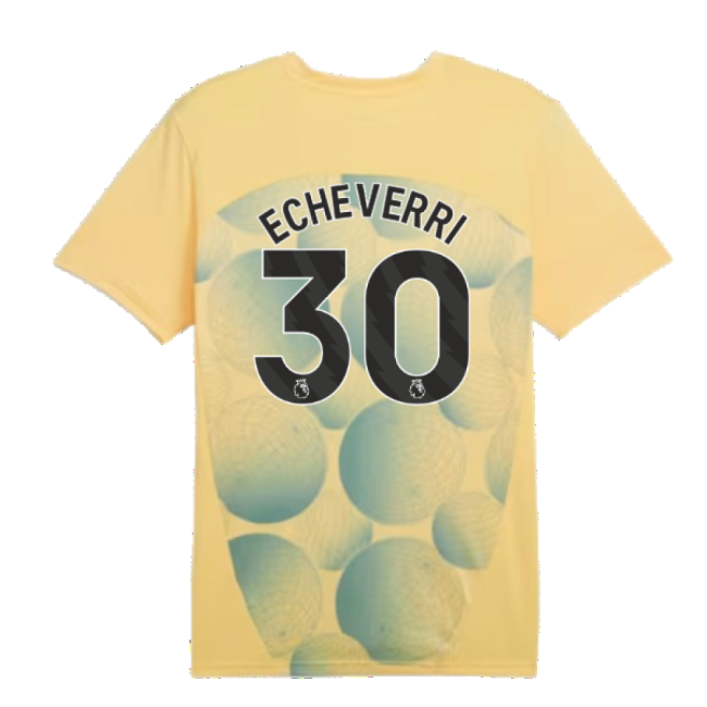 Football Man City Prematch Ss Shirt Flaxen Echeverri #30 Top Tier ...