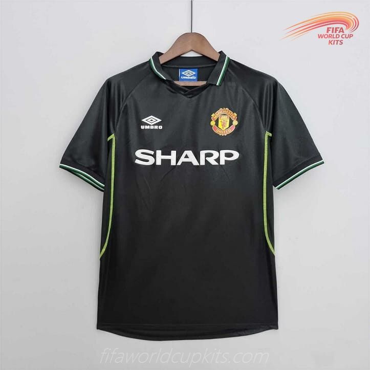 Manchester United 98-99 Away Black Football Kit