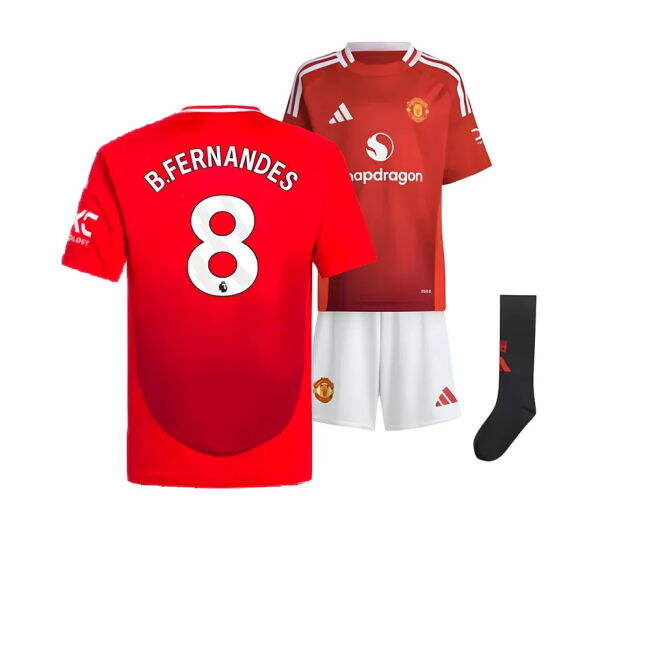 Man Utd Original 2024-2025 Man Utd Home Mini Kit (B.Fernandes 8)
