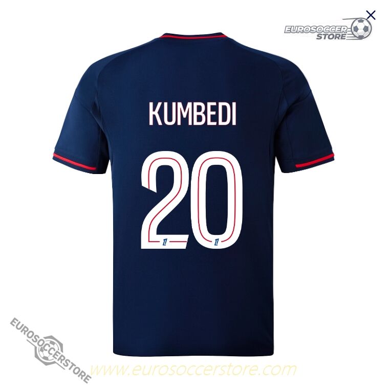 Away Jersey of Olympique Lyonnais Lyon for KUMBEDI, Version 20, Season 25-26