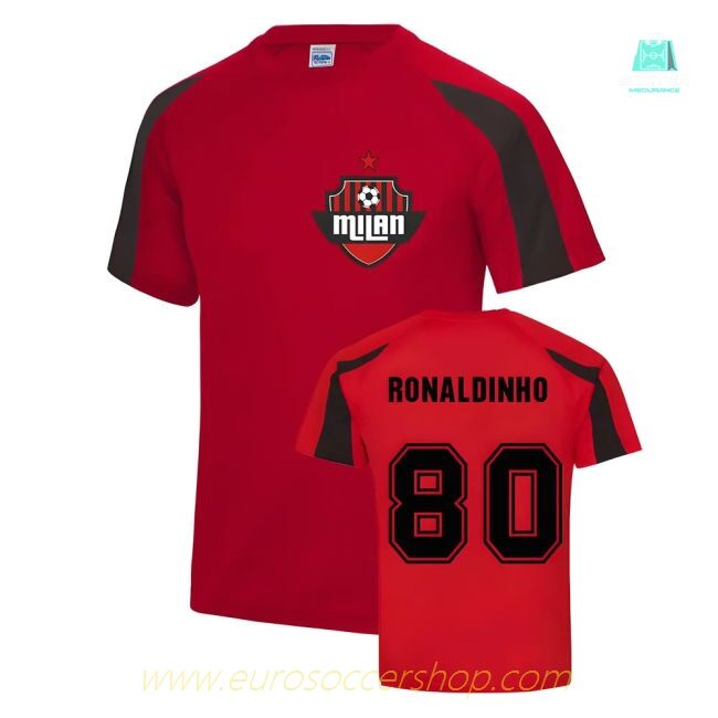 Ronaldinho Milan Sport Training Jersey (Red)