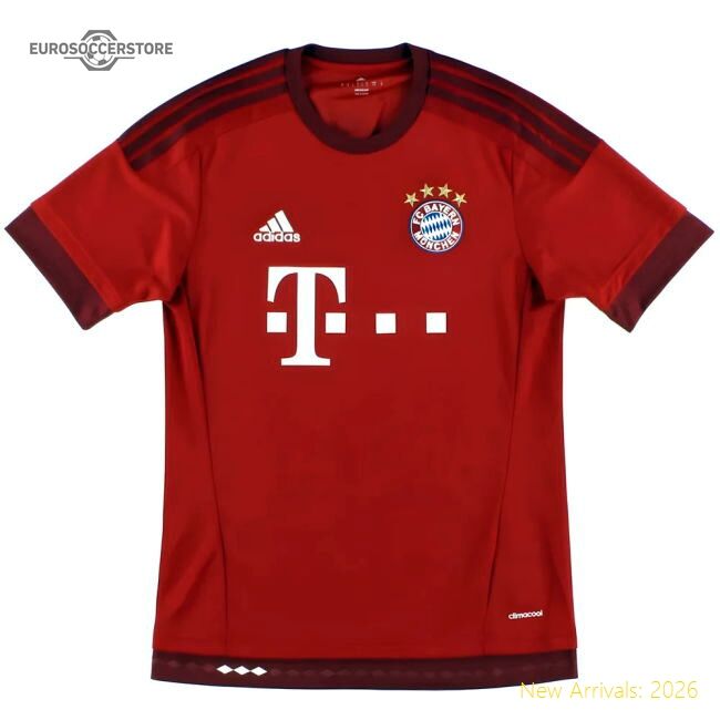 Bayern Munich 2015-16 Home Jersey (xl) (very Good) - Fan Design