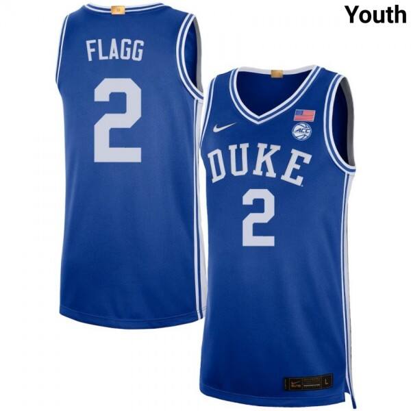 Youth Duke Blue Devils #2 Cooper Flagg Royal Nike Stitch Jerseys