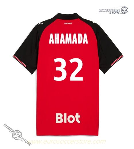 25-26 Season Rennes Home Jersey AHAMADA #32
