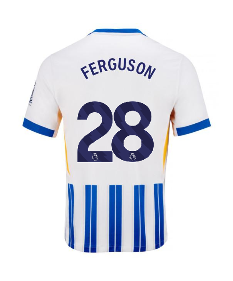 Brighton Hove Albion 24-25 Home FERGUSON 28 Football Jersey