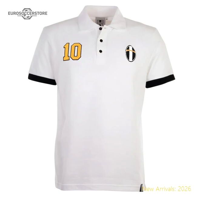 Juve No 10 White Fan Polo - Supporter Edition - Fan Collection