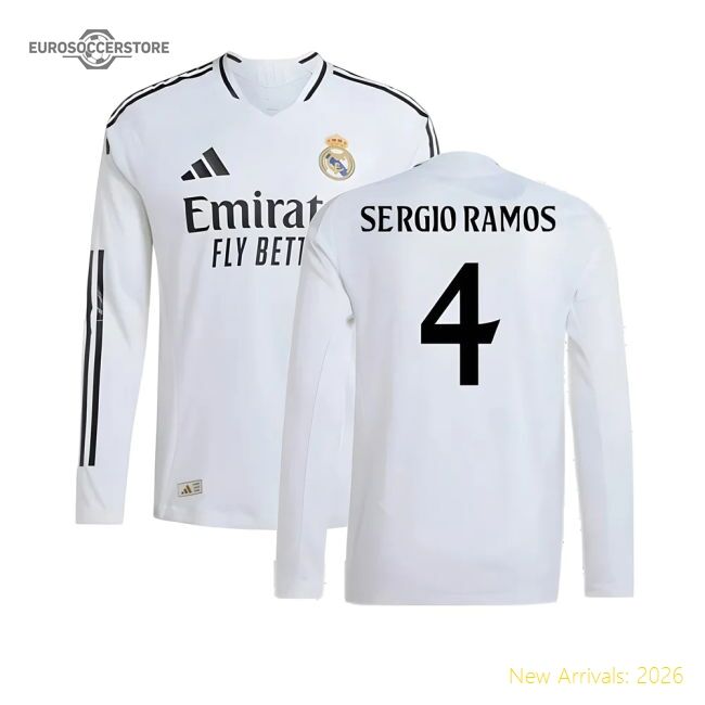 2024-2025 Real Madrid Authentic Long Sleeve First Jersey (sergio Ra